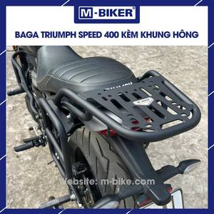 For Triumph Speed 400 Aluminium Rear <b>Rack</b> <b>Plate</b> Type with Side Frame for Motorcycles with Tail Bag - Product Image 3