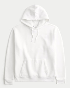 Sweat-shirt à capuche en molleton pour homme avec logo personnalisé bleu marine, sweat-shirt lourd en molleton pour homme - Product Image 3