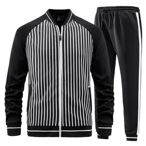Chándal con capucha y cremallera para hombre de alta calidad, cómodo, la mejor tela, pantalones para correr, traje OEM ODM, ropa deportiva para entrenamiento de gimnasia, chándal - Product Image 4