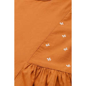 Conjunto de Dos Piezas para Mujer, Estilo A-Line, de Algodón con Bordado Rust, Mangas Tres Cuartos, Tallas XS/XXS, para Primavera/Verano - Product Image 3