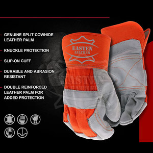 Gants de gréement de haute qualité les plus vendus, nouvelle arrivée de gants de sécurité en cuir pour une protection optimale des mains - Product Image 6