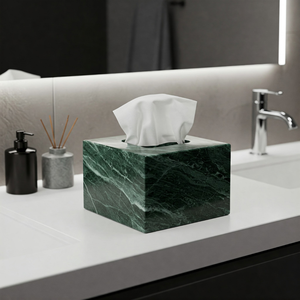 Porte-mouchoirs décoratif mural en marbre, fait main, de luxe, haut de gamme, écologique, imperméable, couleur et logo personnalisés, dernier design - Product Image 2