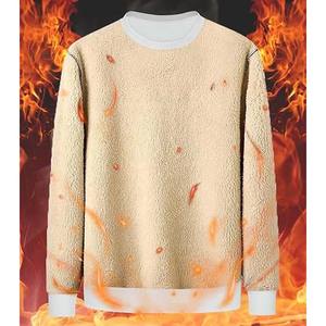 <b>Man</b> Sponge Fleece Drop Shoulder Sweatshirt <b>Sherpa</b> Lining - Product Image 3