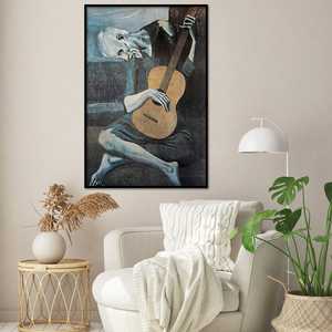 Póster de Pablo Picasso de Estilo Moderno, el Viejo Guitarrista, Arte de Pared en Lienzo - Product Image 2