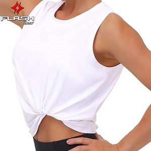 Tops de entrenamiento para mujer Seda de hielo Secado rápido Sin mangas Ligero Transpirable Activewear Gimnasio Yoga Correr Actividades al aire libre - Product Image 3