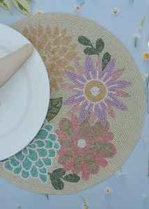 Olored Lass EADS esesigner able lacen lacemats renrending Stylish brombroidery lacouseholged lacemats rrtist eSign laclacemats - Product Image 2