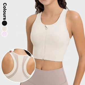 Soutien-gorge de sport pour femme à maintien élevé, bretelles croisées, doux et respirant, pour le yoga, le fitness, l'entraînement, avec logo frontal, excellent rapport qualité-prix - Product Image 6