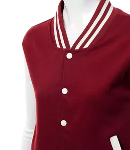 Chaqueta Bomber Clásica para Mujer 2024, Prenda Exterior Deportiva a la Moda, Transpirable, de Punto, con Botones, Reversible, Ecológica, Informal para Otoño - Product Image 5