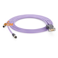 Câble de programmation PLC Bus DP Bus Profibus M12 vers DB9 de 2 m pour l'automatisation industrielle S7-200 S7-300 S7-400 PLC Fieldbus DeviveNet