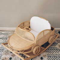 Style unique pas cher prix bébé bascule rotin enfant transat fabriqué à la main avion siège auto enfant chaise berçante