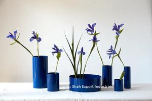 แจกันดอกไม้โลหะทรงเรือดีไซน์แบบพรีเมี่ยมสำหรับตกแต่งโต๊ะรับประทานอาหารแจกันดอกไม้สีดำทำมือ - Product Image 3