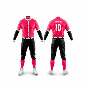 Venta caliente diseño superior al por mayor uniforme de béisbol sublimación personalizada Impresión digital camiseta de béisbol en blanco - Product Image 2