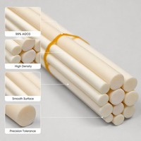 Barre en céramique d'alumine à 99 %, haute pureté Al2O3, résistante à la température élevée pour isolation de four, résistante à l'usure