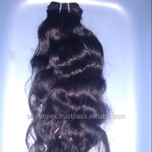 Grado 12A Virgin Remy Wave Calidad Indian Virgin Hair Tejido de cabello natural India Deep Wave 100% Máquina de cabello humano Trama Doble - Product Image 6