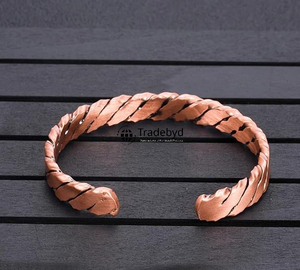 Premium Quality <b>Copper</b> Therapy Fashion Bracelets for Arthritis Stylish Wellness Jewelry Gift for Him Her by Tradebyd - Product Image 4