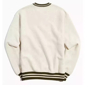 Sweat-shirt à col rond côtelé personnalisé de meilleure qualité en gros Sweat-shirt en coton pour hommes 2025 Slim Fit - Product Image 3