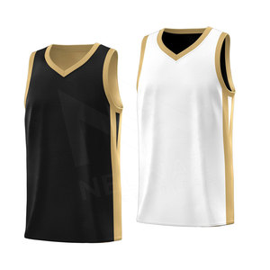 Camiseta de baloncesto reversible de secado rápido para hombre de buena calidad BSCI, poliéster, ropa deportiva, camiseta de baloncesto para hombre - Product Image 3