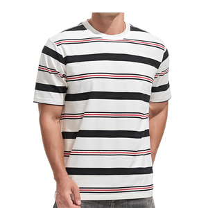 Camiseta de manga corta de algodón puro personalizada al por mayor, Camiseta deportiva de cuello redondo en blanco de Color sólido para hombre, camiseta para hombre - Product Image 1
