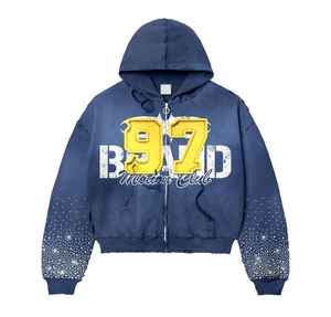 ชุดกีฬาซักกรดแบบมีฮู้ดสำหรับผู้ชายชุดวอร์ม2ชิ้นจากร้าน Mineral WASH | heavyweight - Product Image 3