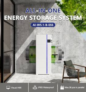แพ็คแบตเตอรี่ลิเธียม20KW 15KW Lifepo4 48V คลังสินค้าในยุโรปแพ็คแบตเตอรี่ AI-W5.1 20KW 15KW คุณภาพสูง200ah 100AH 48V 51.2V - Product Image 6