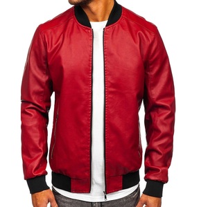 Chaqueta de bombardero azul de alta calidad para hombre, con cremallera de diseño ajustado Pakistán, chaqueta de talla grande para adultos - Product Image 4