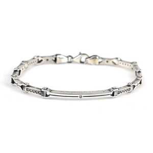 Bracelet tennis en argent sterling 925 avec pierres en zircon, accessoire de mode - Product Image 1