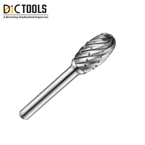 K20 Tungsten <b>Carbide</b> Oval <b>Burrs</b> Single, Double Cut & Standard Shapes - Product Image 3