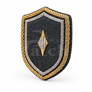 Insignia decorativa de alambre de bullion, parche bordado personalizado con hilo, insignia cosida a mano para sombreros, prendas, accesorios y ropa. - Product Image 2