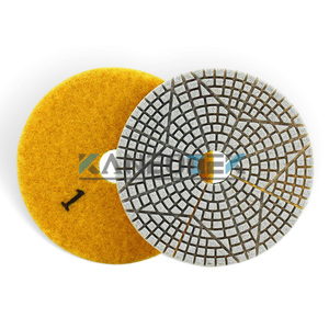 Kaneotek <span class=keywords><strong>3</strong></span> Stappen 1 #<span class=keywords><strong>2</strong></span> #<span class=keywords><strong>3</strong></span> # Harsband Stervorm Natte Conditie Witte Diamantvloer Polijstkussen Voor Graniet En Marmer - Product Image 3