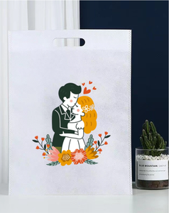 Bolsa de mano ecológica reutilizable personalizada, bolso de compras plegable con logotipo de texto personalizado con cierre de cremallera, regalo hecho en Vietnam - Product Image 3
