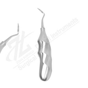 หัวลิฟต์ปลายด้านซ้ายตามหลักสรีรศาสตร์เครื่องมือทันตกรรมทำจากสเตนเลสคุณภาพสูง - Product Image 1