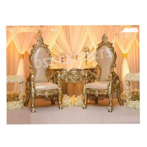 Luxury and Royal Throne Wedding <b>Chairs</b> <b>Sale</b> Wedding Party Stage High Back Throne <b>Chairs</b> Bridal Gold Wedding <b>Chair</b> for Bride - Product Image 5