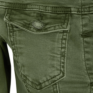 OEM Wholesale High Quality <b>Cropped</b> <b>Women's</b> <b>Denim</b> <b>Jacket</b> Casual Custom Jeans Cotton Autumn Plain Dyed Fabric <b>Women's</b> <b>Jackets</b> - Product Image 5