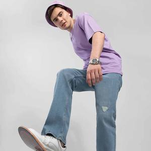 Overstreet Lavender T-shirt surdimensionné pour hommes Votre propre conception Logo T-shirt à séchage rapide T-shirt pour hommes - Product Image 3