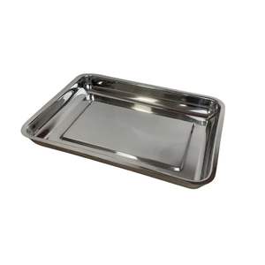 Plateau de service élégant en acier inoxydable avec finition miroir idéal pour les restaurants hôtels banquets et réceptions - Product Image 3