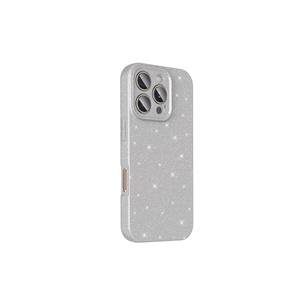 Funda de Silicona Rosa Claro con Brillantina de Lujo para iPhone 16 Pro Max, Delgada, con Protección Total de la Cámara, Diseño Elegante Estilo INS - Product Image 4