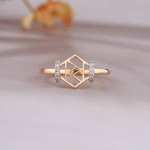 Precioso Anillo de Oro Sólido de 14K para Mujer, Diseño Étnico Clásico, Moissanita Amarilla, Regalo de Aniversario, Certificado IGI, Engaste de Garras, Zubeda - Product Image 1