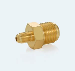 Raccord réducteur en laiton durable 5/8x1/4 sae 45 degrés pour la climatisation, la réfrigération, les conduites de carburant et les raccords hydrauliques - Product Image 5