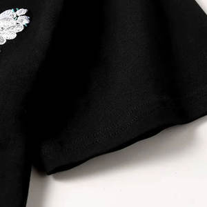 เสื้อยืดปักลายตามสั่ง โลโก้ส่วนตัว เสื้อผ้าฝ้าย สไตล์ทันสมัย สวมใส่สบาย เสื้อผ้าแนวสตรีท - Product Image 5