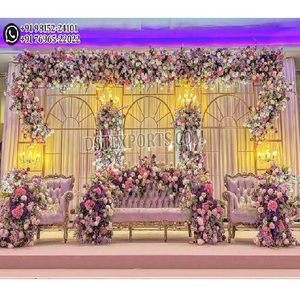 Modern Metal Screens <b>Backdrop</b> for Wedding Stage Popular Wedding <b>Backdrop</b> Metal Frames Pretty Metal Arch <b>Stand</b> Wedding <b>Backdrop</b> - Product Image 1