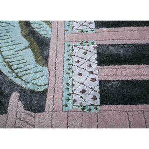 Tapis en laine et soie de bambou noué à la main Jaipur Wunderkammer Esk-9031 (Cs-01) – Nouveauté rose et violet pour la décoration de la maison et du salon - Product Image 3