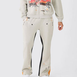 Chándal de invierno para hombre con logotipo personalizado del proveedor OEM, Sudadera con capucha transpirable de algodón polar para correr, ropa informal estampada ecológica - Product Image 4