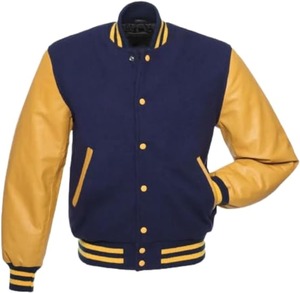 Chaqueta Bomber de Cuero y Lana OEM de Fábrica, Unisex, Proveedor Mayorista Personalizado, Estilo Retro Universitario de Béisbol, Primavera - Product Image 6