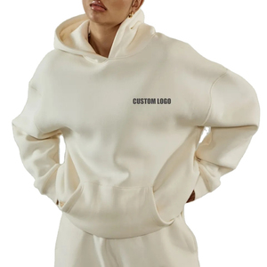 OEM Sweats à capuche de haute qualité pour femmes Pull surdimensionné avec poche kangourou Sweat à capuche logo personnalisé pour femmes - Product Image 6