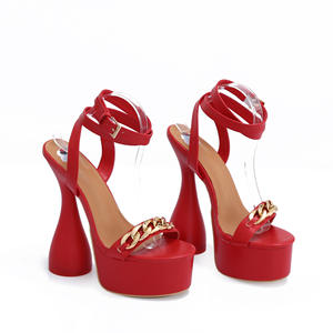 Women's Mid <strong>Block</strong> <strong>Heels</strong> <strong>Court</strong> <strong>Shoes</strong> Womens Platform Sandals Party <strong>Shoes</strong> Ladies Round Toe Pumps Femme High Platform Sandal Pumps - Product Image 5