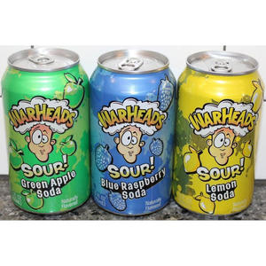 Bebidas Ácidas Warheads en Latas de Sabores Variados, Soda Ácida de Cereza Negra Warheads de 355 ml - Product Image 2