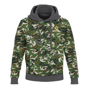 Latest Design Camo <b>Hoodie</b> in Black Tone for Hunting Street Wear Whole Sale Price Custom logo Cotton Full Zip Camo Men <b>Hoodie</b> - Product Image 5