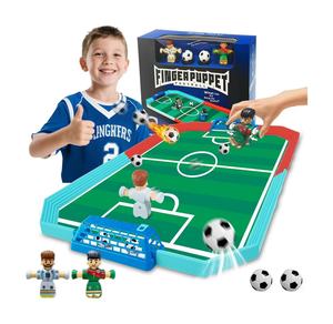 Mini table de baby-foot Jeux de société pour enfants et adultes Jeux de table d'intérieur avec 2 marionnettes à doigts - Product Image 1