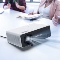 VIVIBRIGHT D5000 Projecteur hybride pour l'éducation à domicile et l'apprentissage des enfants, supérieur au projecteur 3LCD, conception facile à utiliser