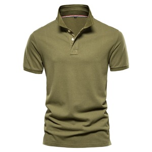 Nuevos polos de algodón para hombre, Polo clásico de Color sólido, Polo de manga corta para hombre, Polo social informal de negocios de alta calidad para hombre - Product Image 1